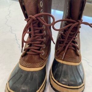 Sorel Women’s Premium NL1718-206 Waterproof Leather Boots Size 7 insulated